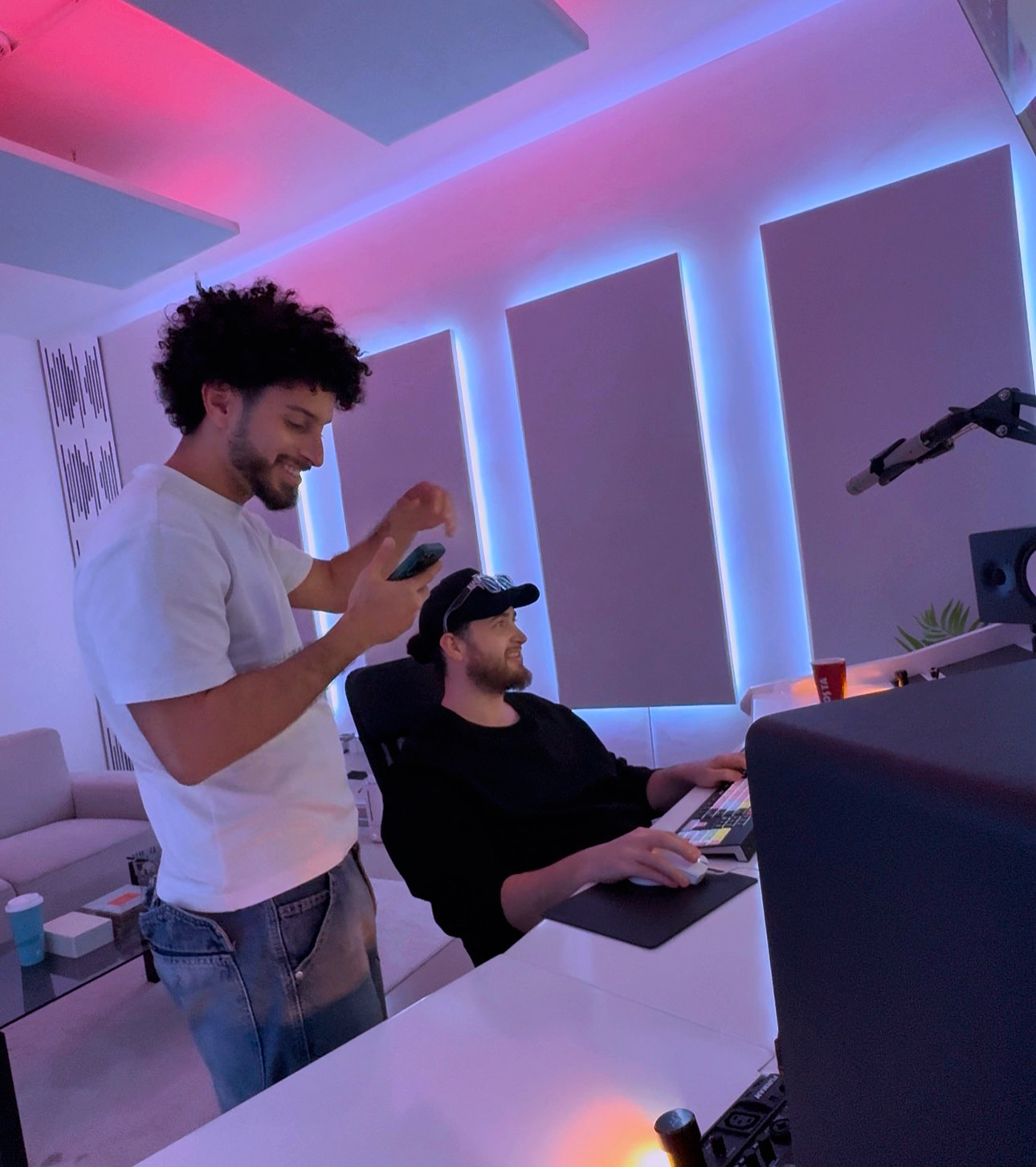 Rayan Bailouni in studio session